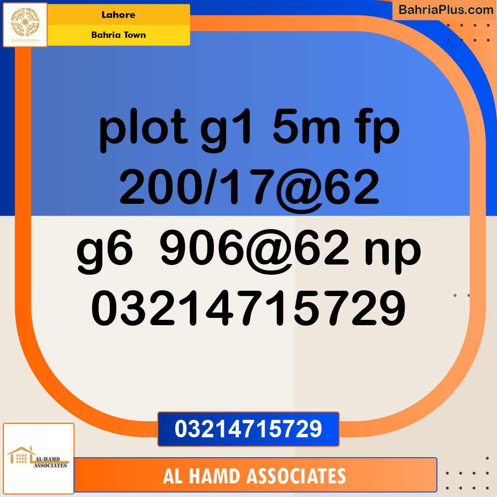 Residential Plot for Sale in Golf Phase 1 -  Bahria Town, Lahore - (BP-131212)