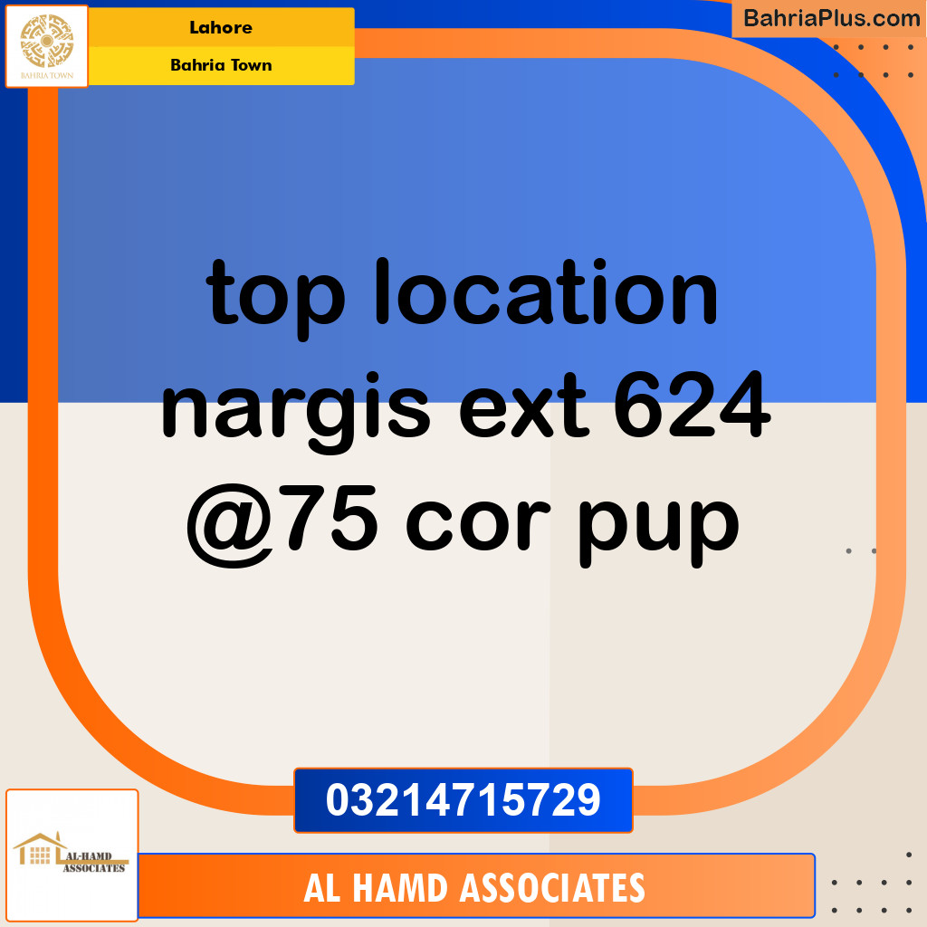 Residential Plot for Sale in Sector C - Nargis/Hussain Ext. -  Bahria Town, Lahore - (BP-131214)