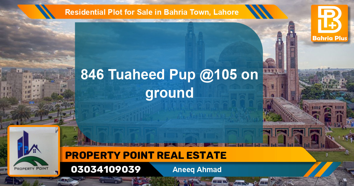 Residential Plot for Sale in Sector F - Tauheed Block -  Bahria Town, Lahore - (BP-131234)