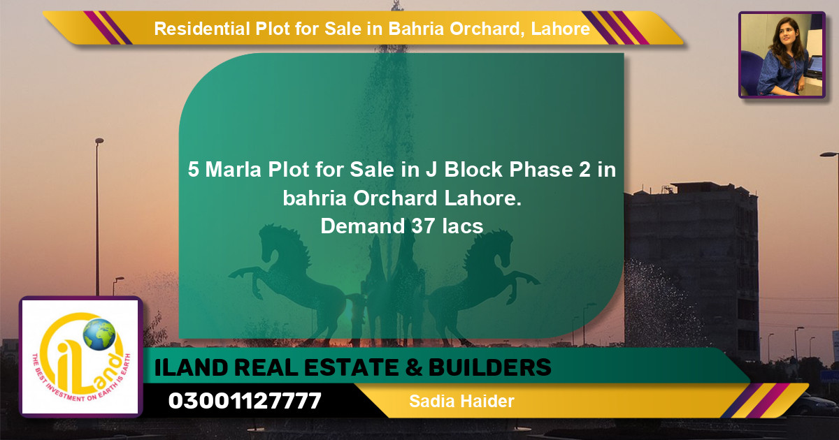 Residential Plot for Sale in Phase 2 - J Block -  Bahria Orchard, Lahore - (BP-131377)