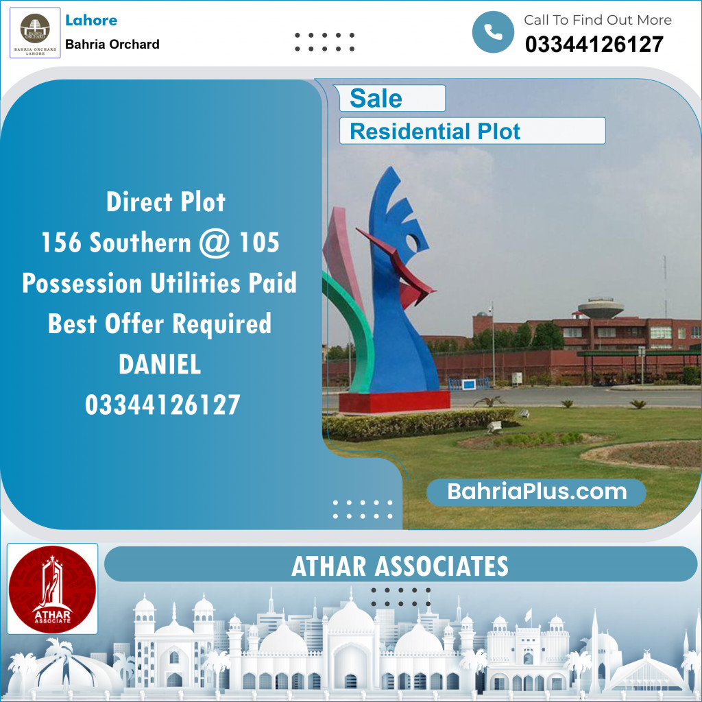 Residential Plot for Sale in Bahria Orchard, Lahore - (BP-131408)