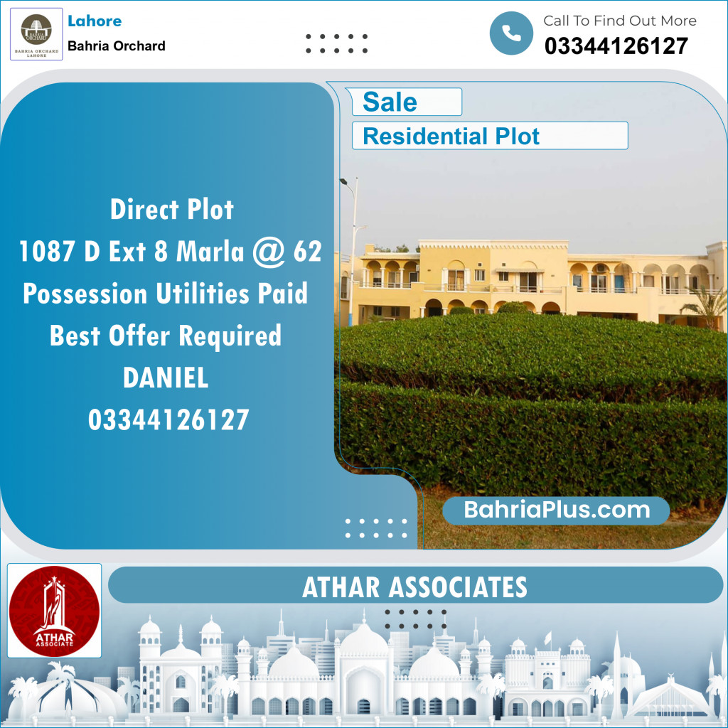 Residential Plot for Sale in Bahria Orchard, Lahore - (BP-131409)