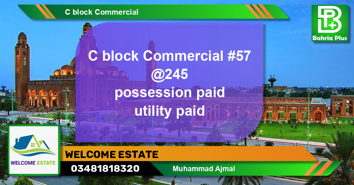 Residential Plot for Sale in Phase 2 - C Block Commercial -  Bahria Orchard, Lahore - (BP-131425)