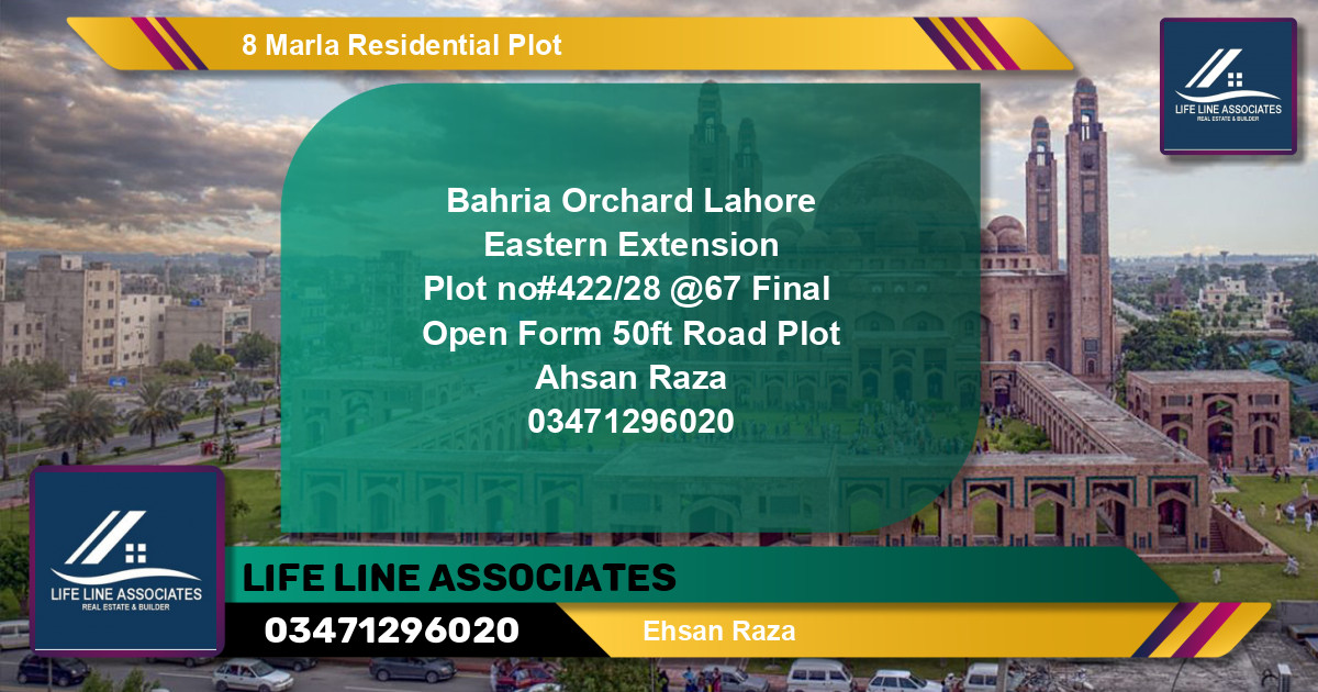 Residential Plot for Sale in Bahria Orchard, Lahore - (BP-131456)