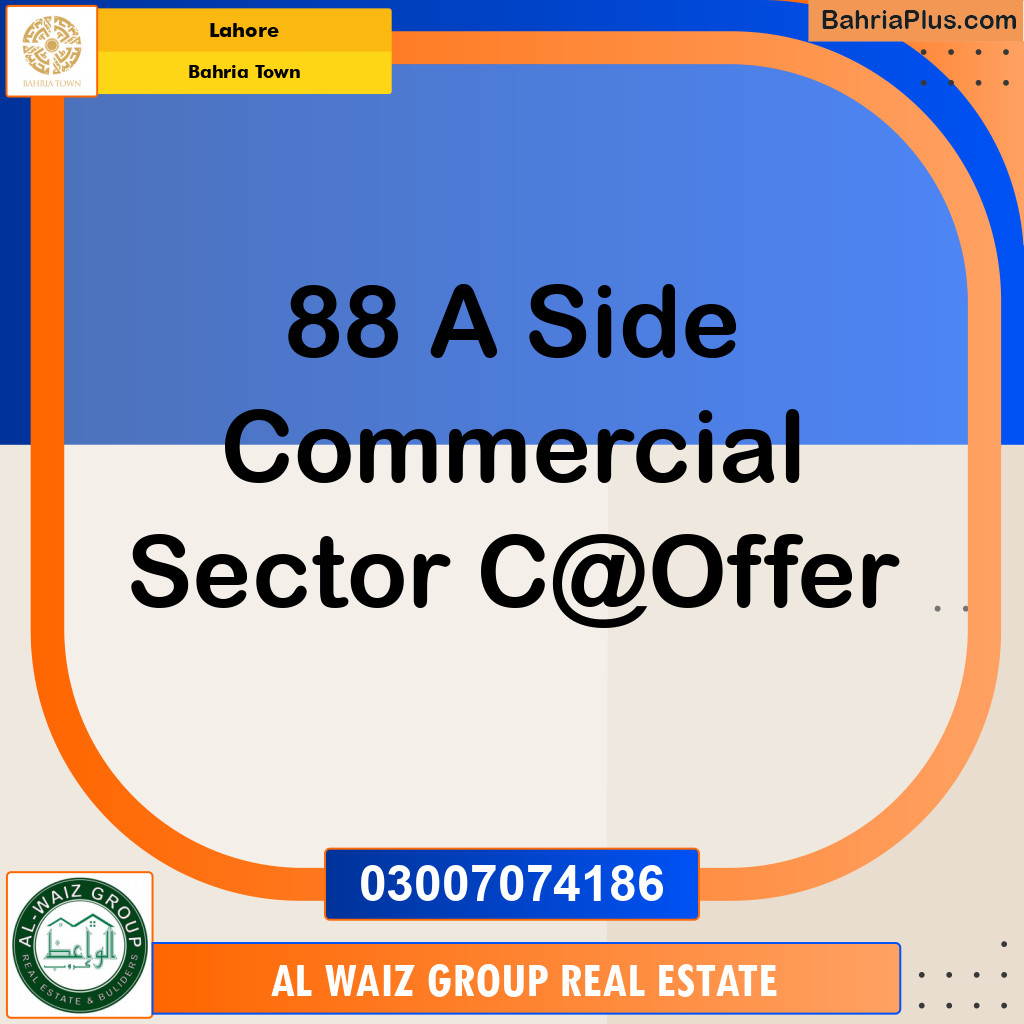 Commercial Plot for Sale in Bahria Town, Lahore - (BP-131480)