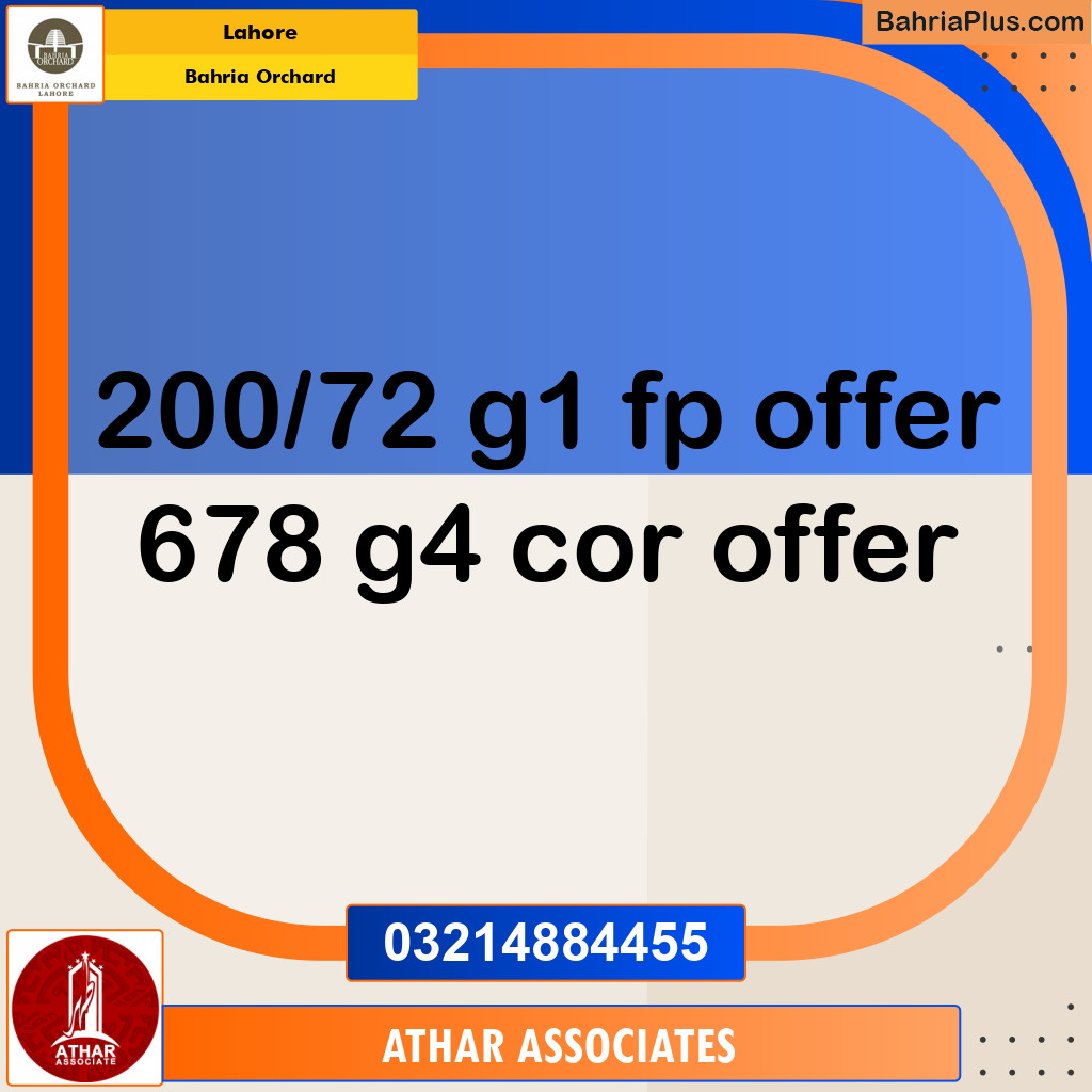 Residential Plot for Sale in Bahria Orchard, Lahore - (BP-131506)