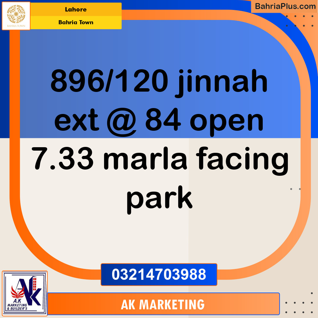 Residential Plot for Sale in Sector E - Jinnah Ext. Block -  Bahria Town, Lahore - (BP-131748)