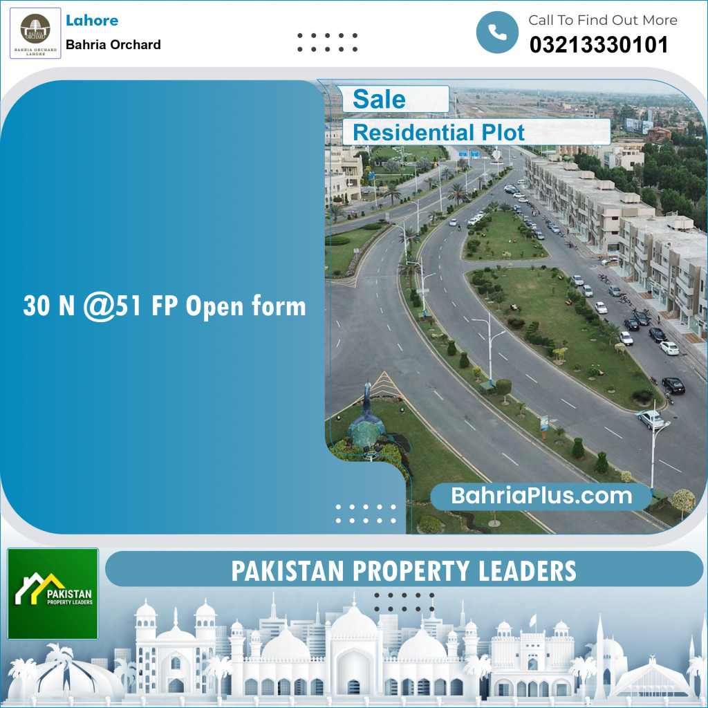 Residential Plot for Sale in Phase 2 - N Block -  Bahria Orchard, Lahore - (BP-131809)