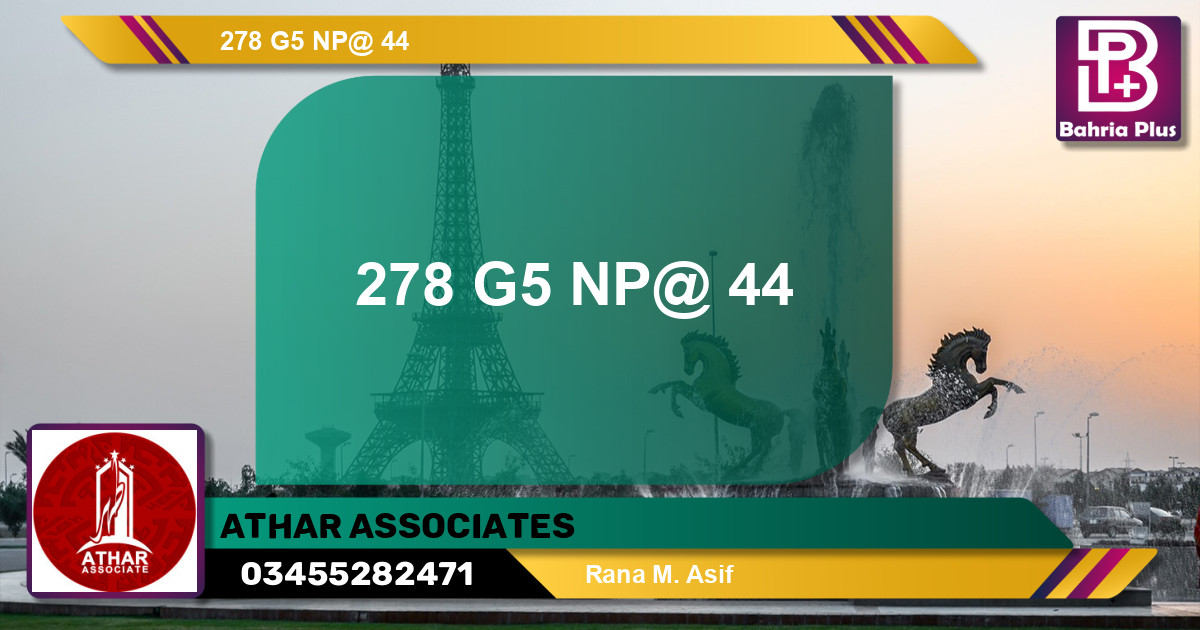 Residential Plot for Sale in Phase 4 - G5 Block -  Bahria Orchard, Lahore - (BP-131833)