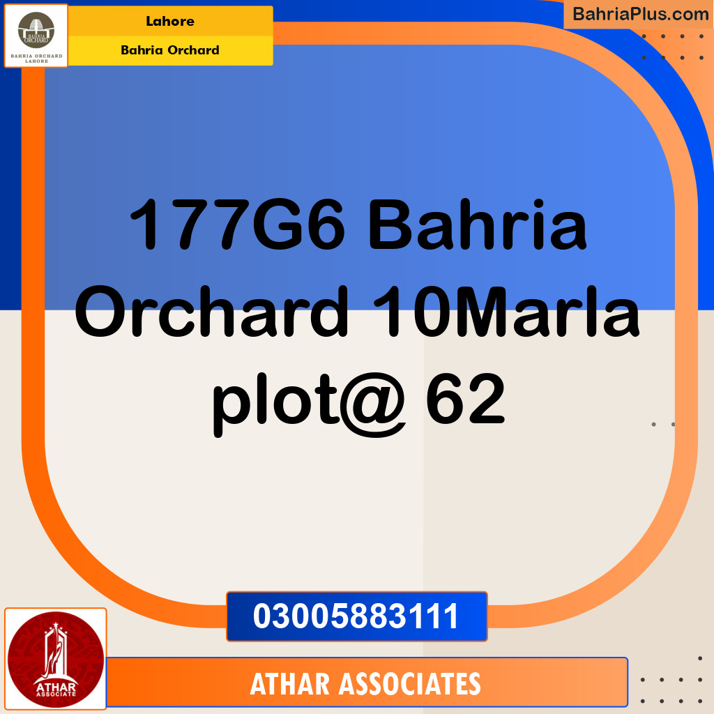 Residential Plot for Sale in Phase 4 - G6 Block -  Bahria Orchard, Lahore - (BP-132047)