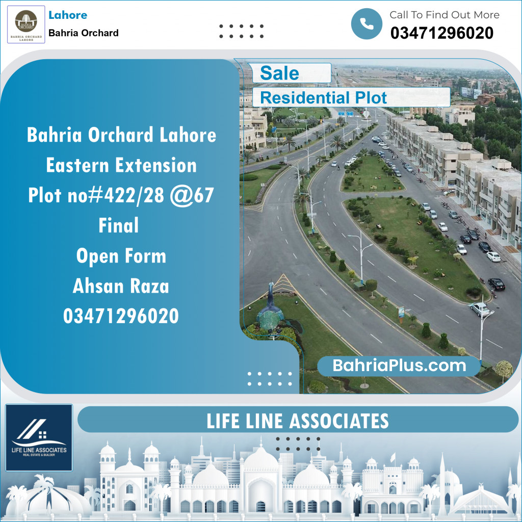 Residential Plot for Sale in Bahria Orchard, Lahore - (BP-132091)