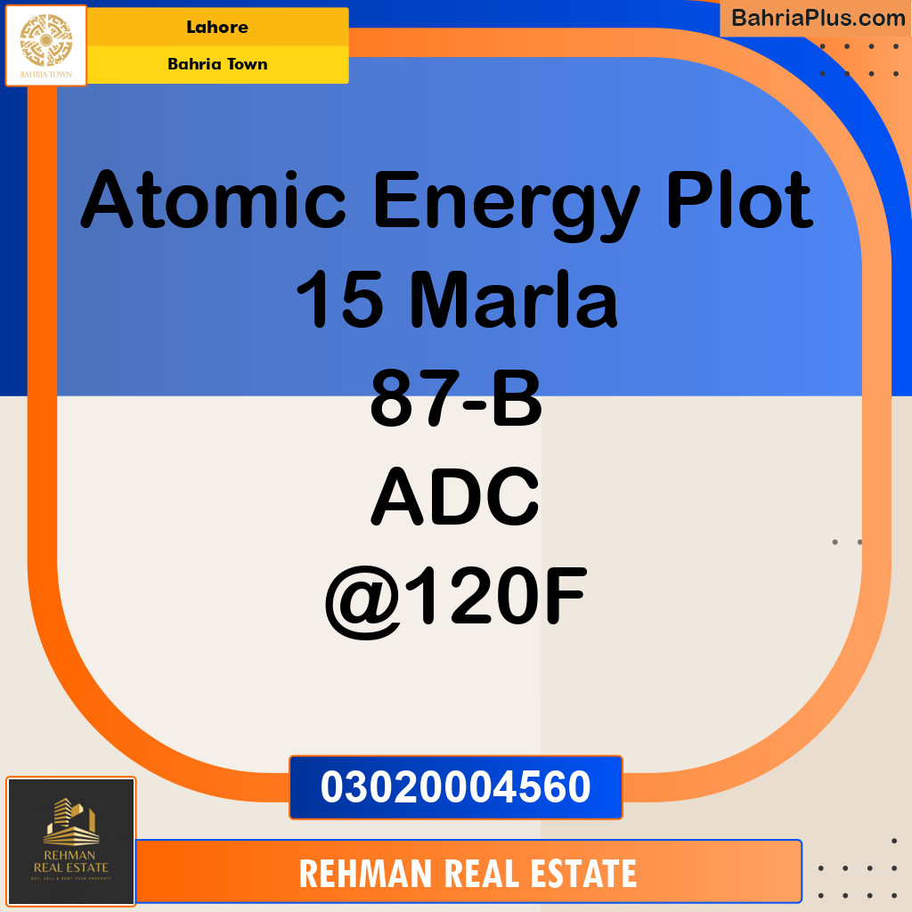 Residential Plot for Sale in Bahria Town, Lahore - (BP-132432)