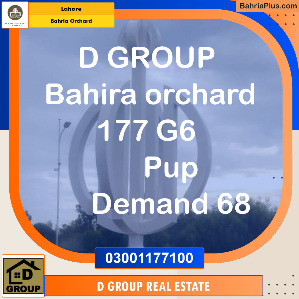 Residential Plot for Sale in Phase 4 - G6 Block -  Bahria Orchard, Lahore - (BP-132472)