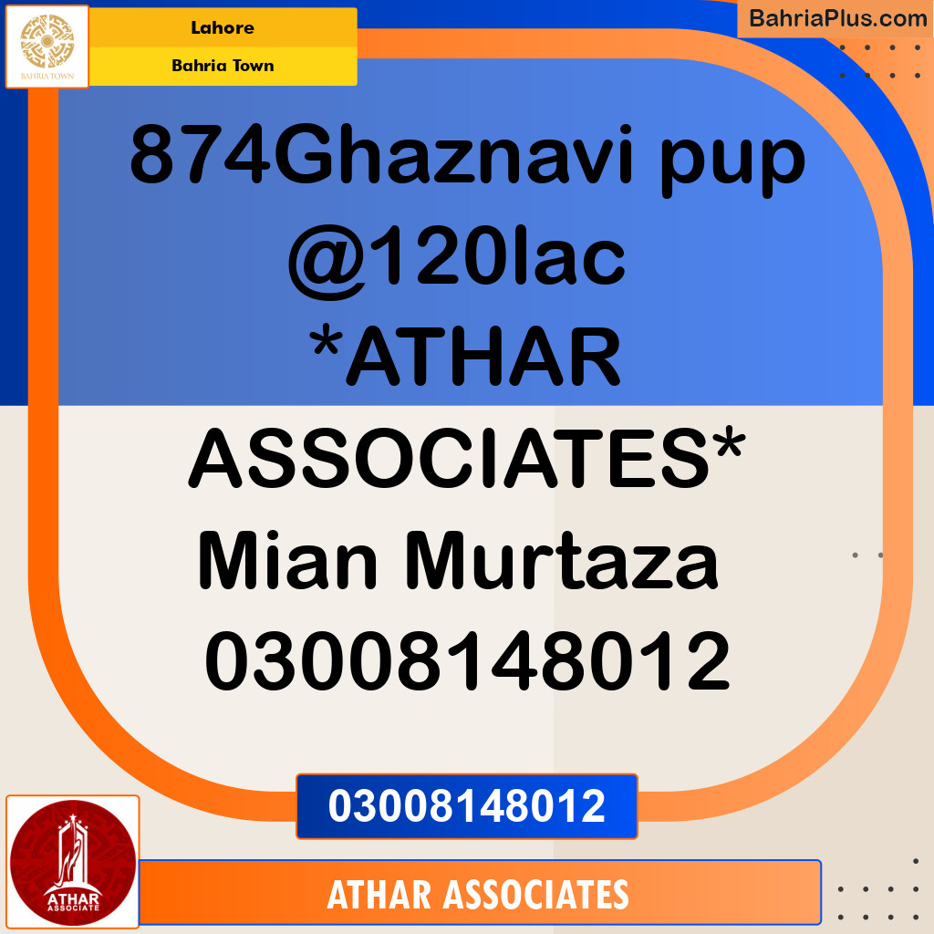 Residential Plot for Sale in Sector F - Ghaznavi Block -  Bahria Town, Lahore - (BP-132484)