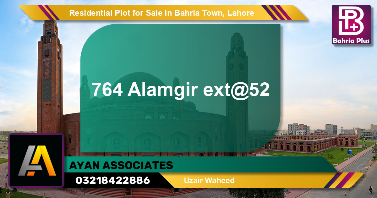 Residential Plot for Sale in Bahria Town, Lahore - (BP-132577)