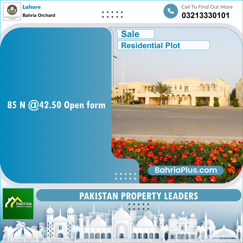 Residential Plot for Sale in Bahria Orchard, Lahore - (BP-132593)