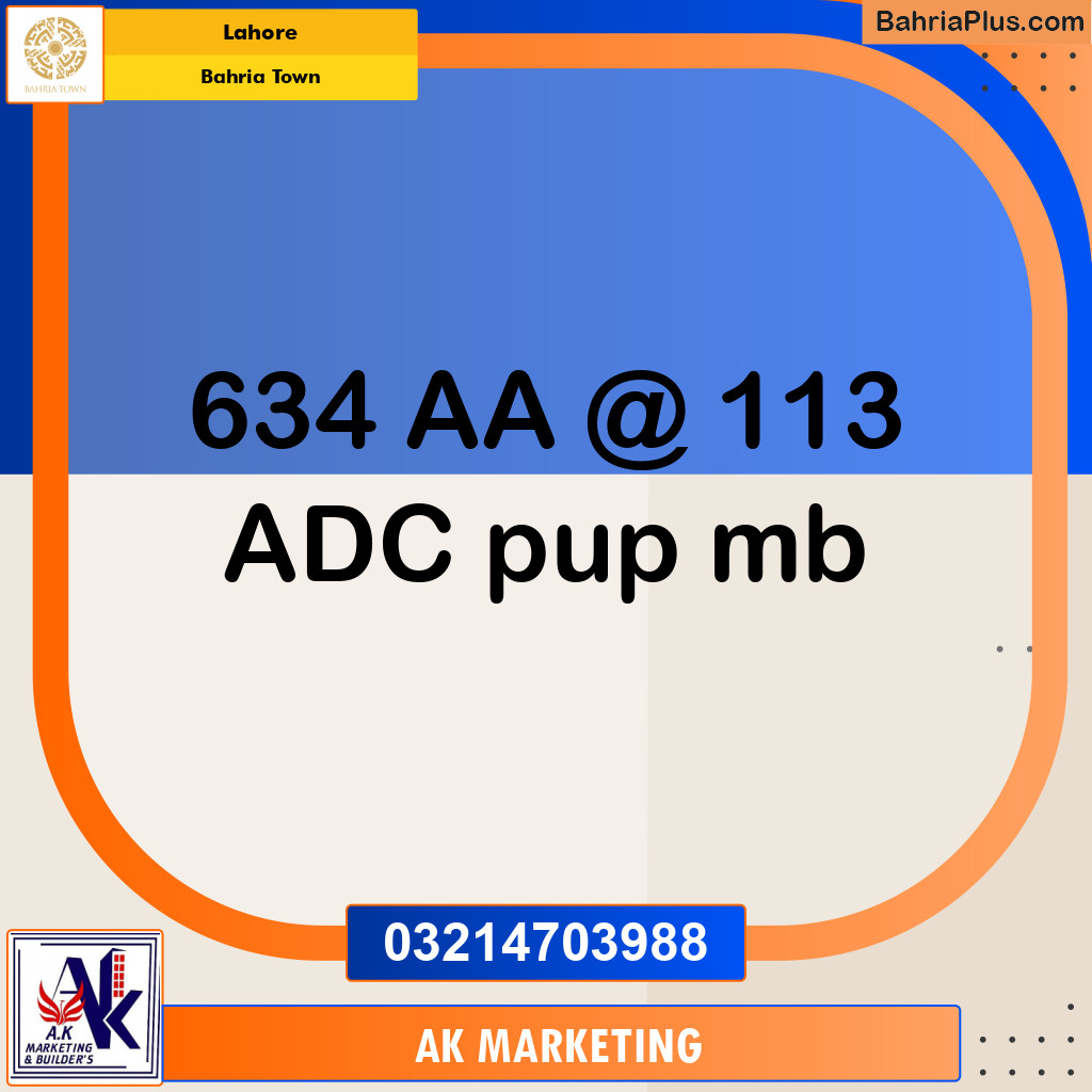 Residential Plot for Sale in Bahria Town, Lahore - (BP-132770)