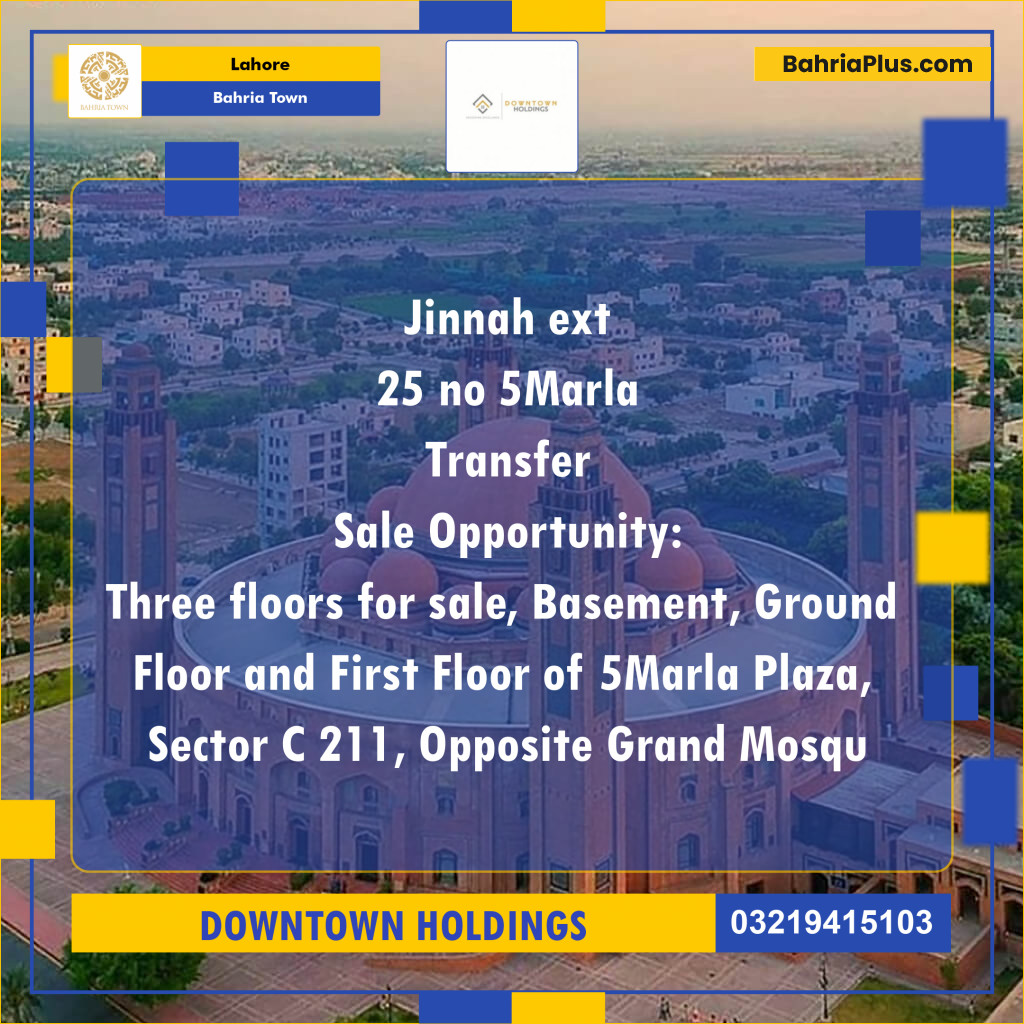 Residential Plot for Sale in Bahria Town, Lahore - (BP-132831)