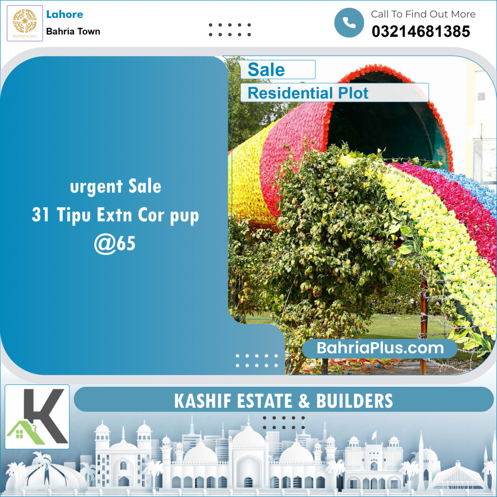Residential Plot for Sale in Bahria Town, Lahore - (BP-132832)