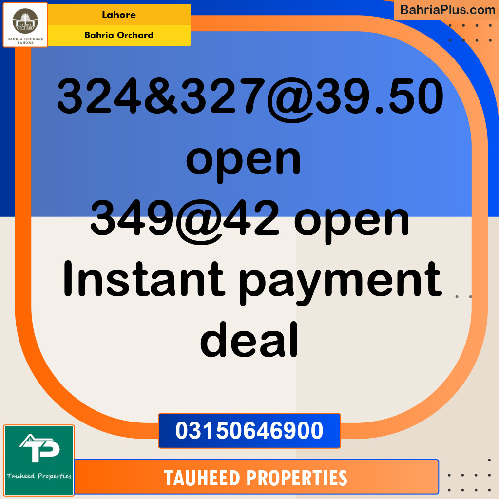 Residential Plot for Sale in Bahria Orchard, Lahore - (BP-132835)