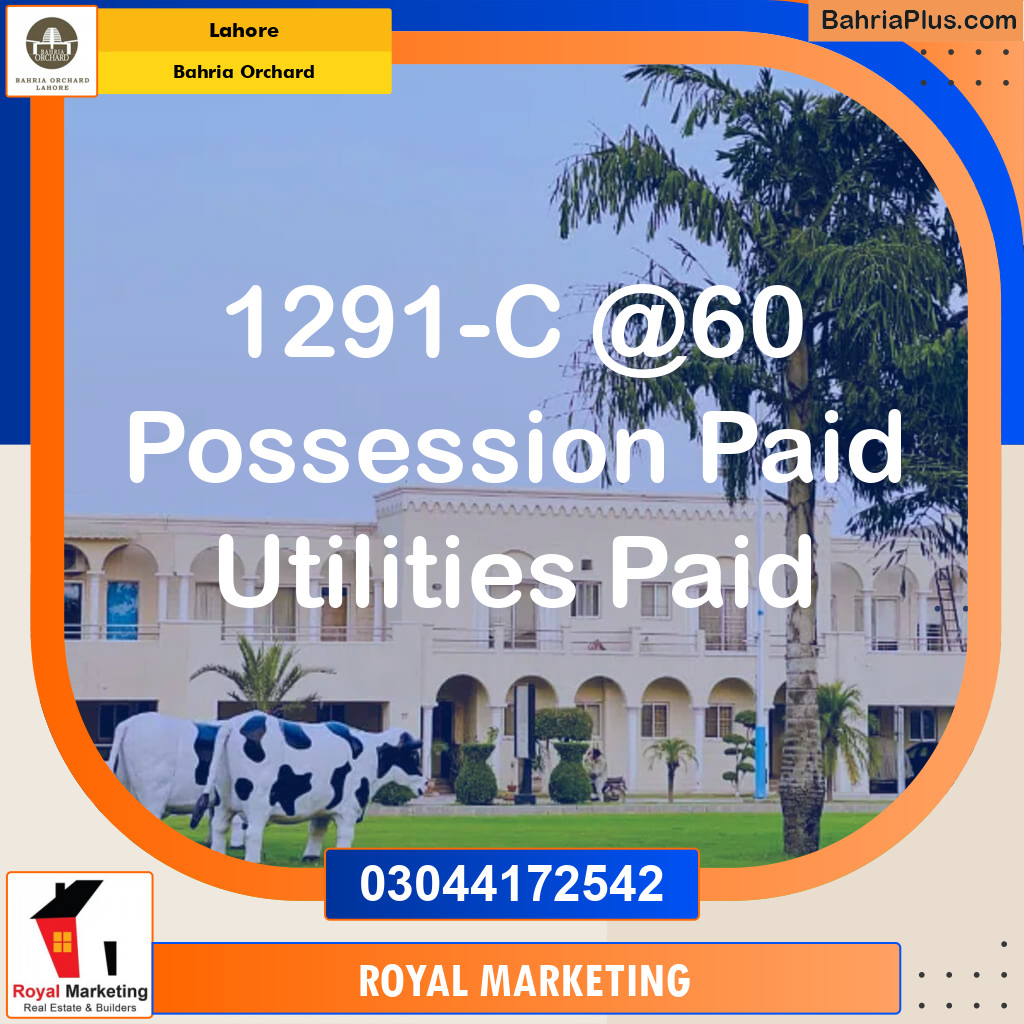 Residential Plot for Sale in Bahria Orchard, Lahore - (BP-132972)