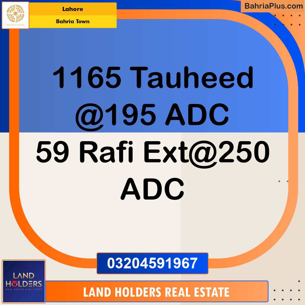 Residential Plot for Sale in Bahria Town, Lahore - (BP-133006)