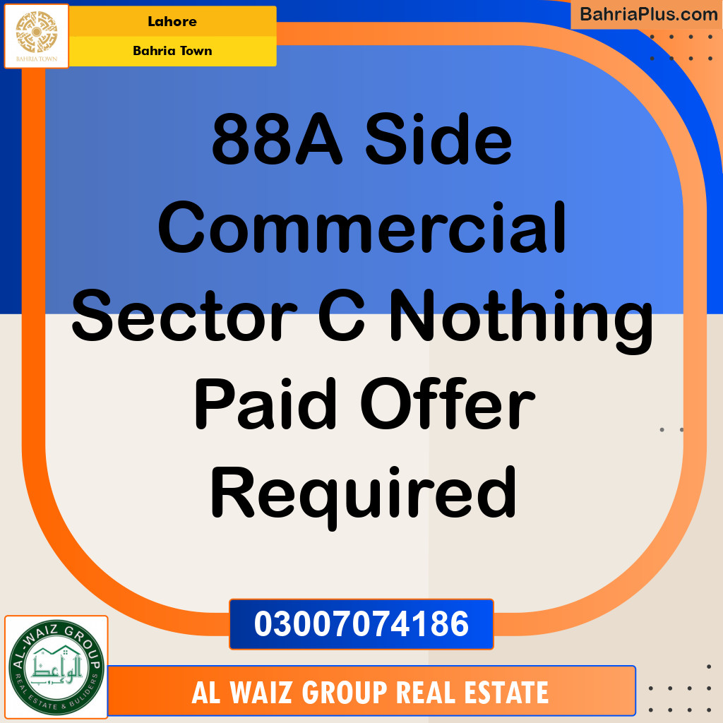 Commercial Plot for Sale in Bahria Town, Lahore - (BP-133050)