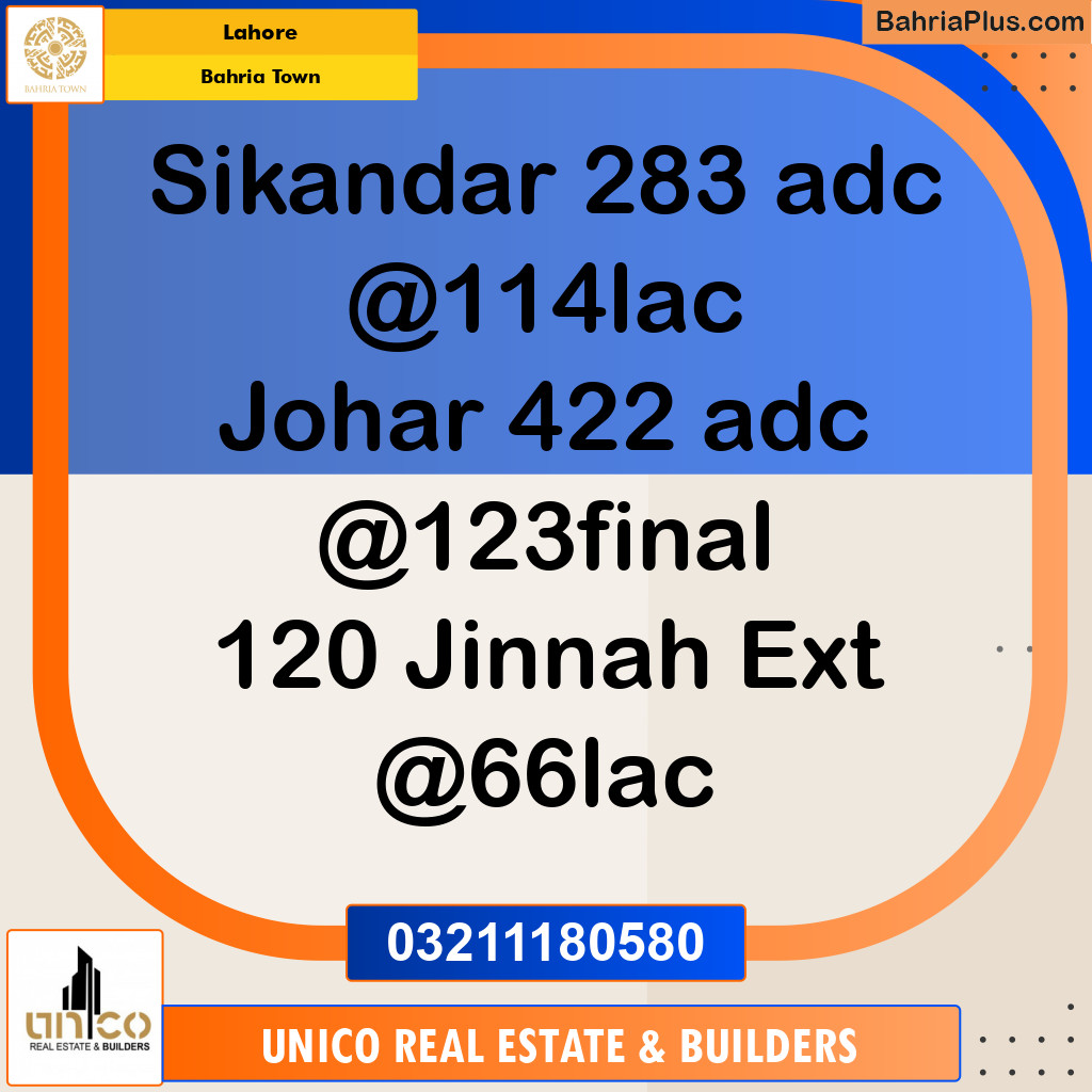 Residential Plot for Sale in Bahria Town, Lahore - (BP-133055)