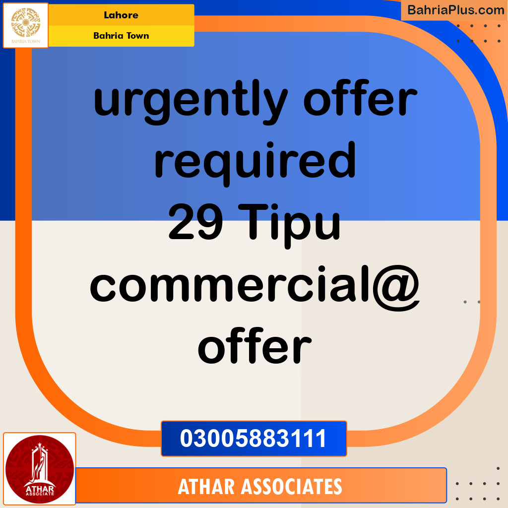 Residential Plot for Sale in Bahria Town, Lahore - (BP-133111)