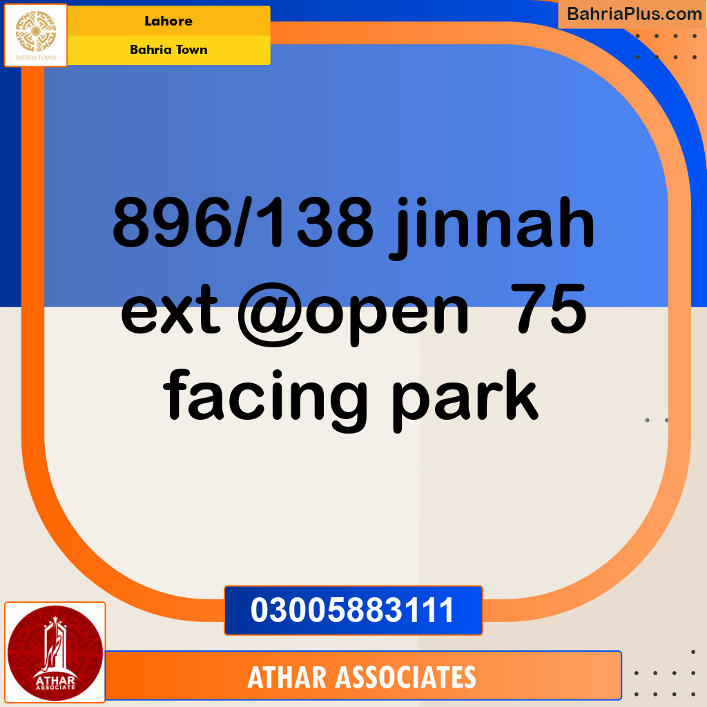 Residential Plot for Sale in Bahria Town, Lahore - (BP-133130)