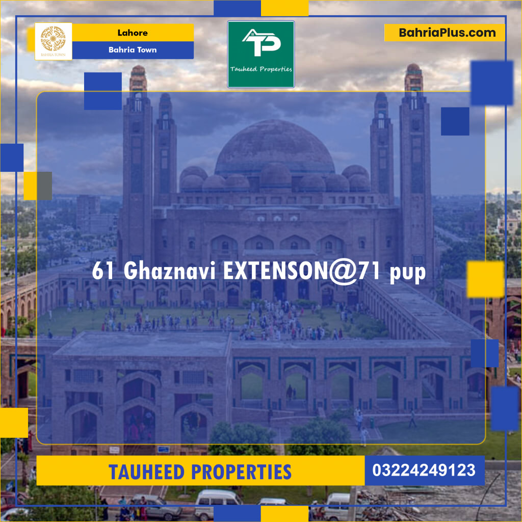 Residential Plot for Sale in Bahria Town, Lahore - (BP-133315)