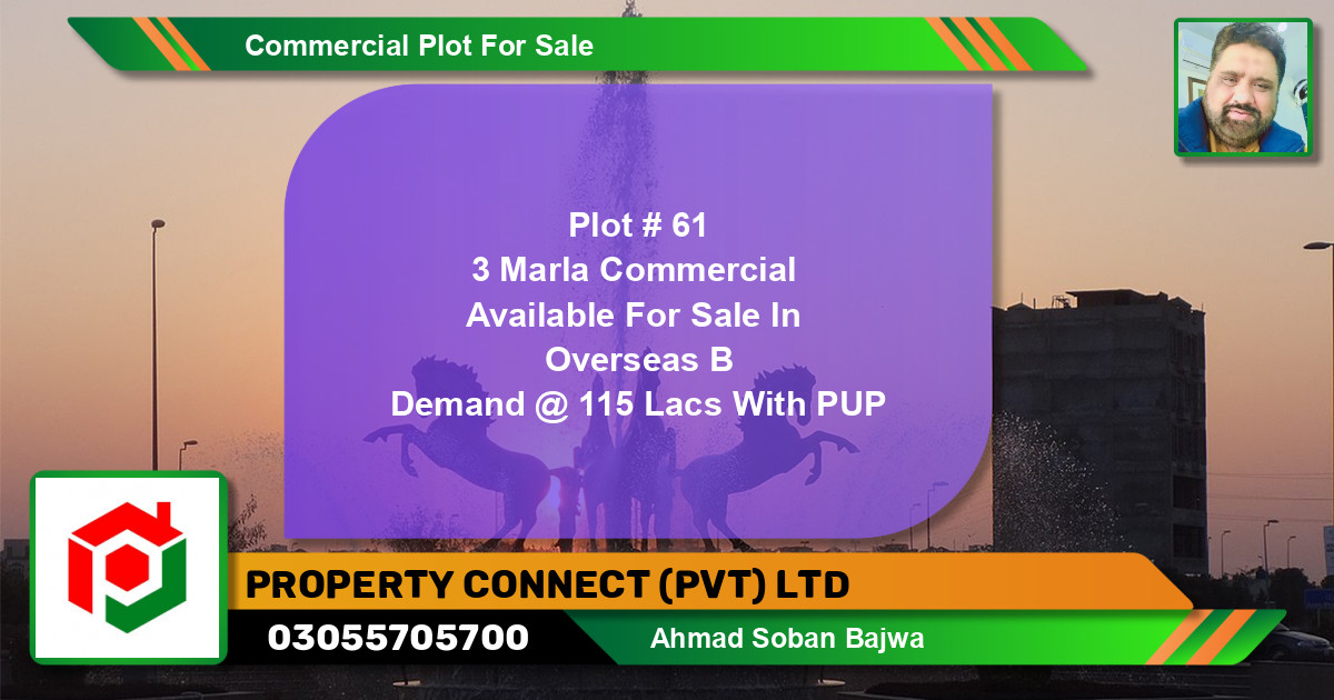 Commercial Plot for Sale in Bahria Town, Lahore - (BP-133391)