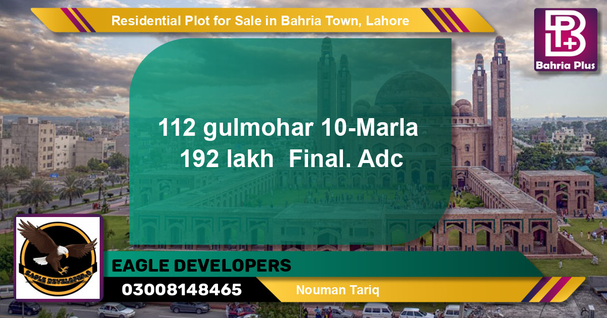 Residential Plot for Sale in Bahria Town, Lahore - (BP-133405)