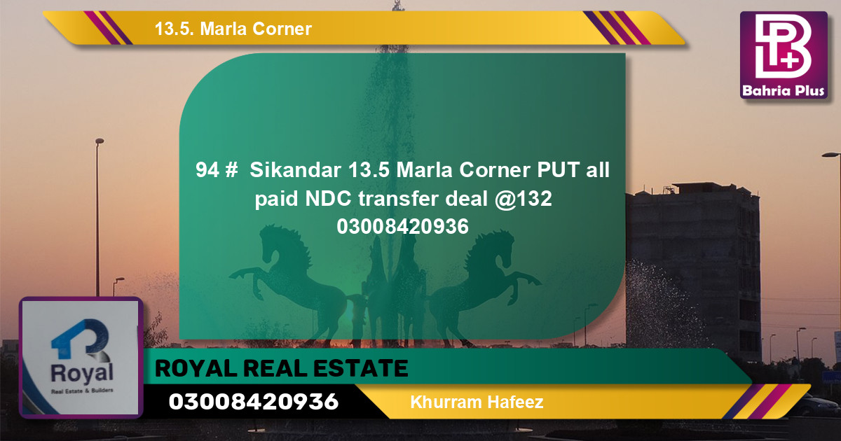 Residential Plot for Sale in Bahria Town, Lahore - (BP-133453)