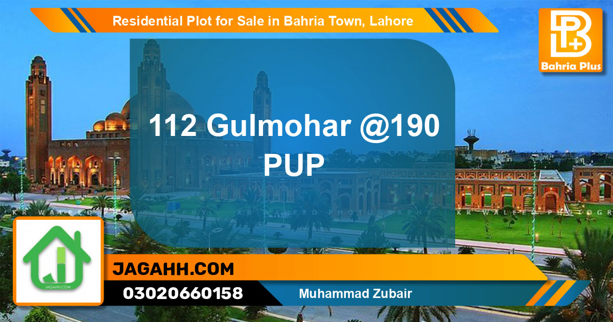 Residential Plot for Sale in Bahria Town, Lahore - (BP-133461)