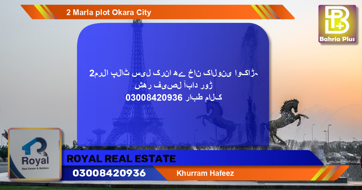 Residential Plot for Sale in Bahria Town, Lahore - (BP-133480)