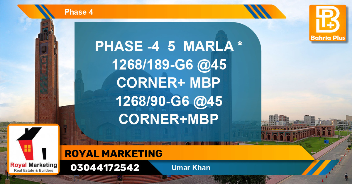 Residential Plot for Sale in Bahria Orchard, Lahore - (BP-133499)