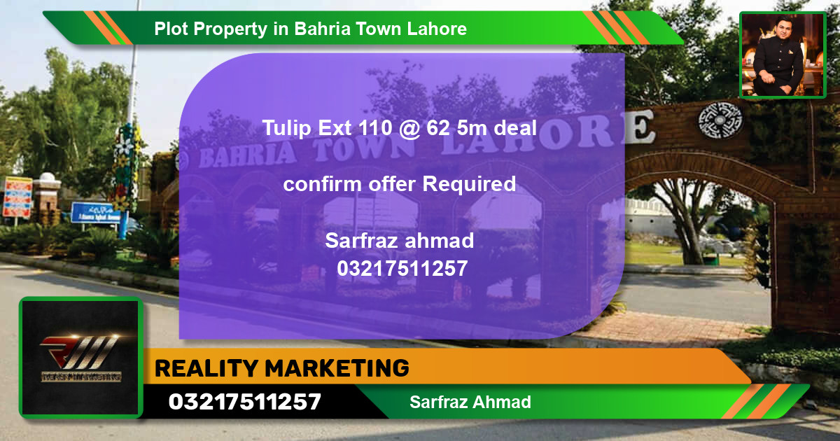 Residential Plot for Sale in Bahria Town, Lahore - (BP-1335)