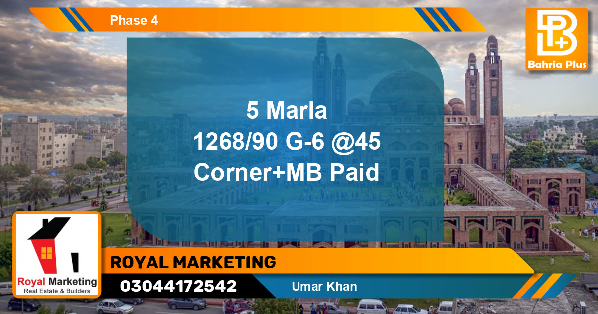 Residential Plot for Sale in Bahria Orchard, Lahore - (BP-133648)