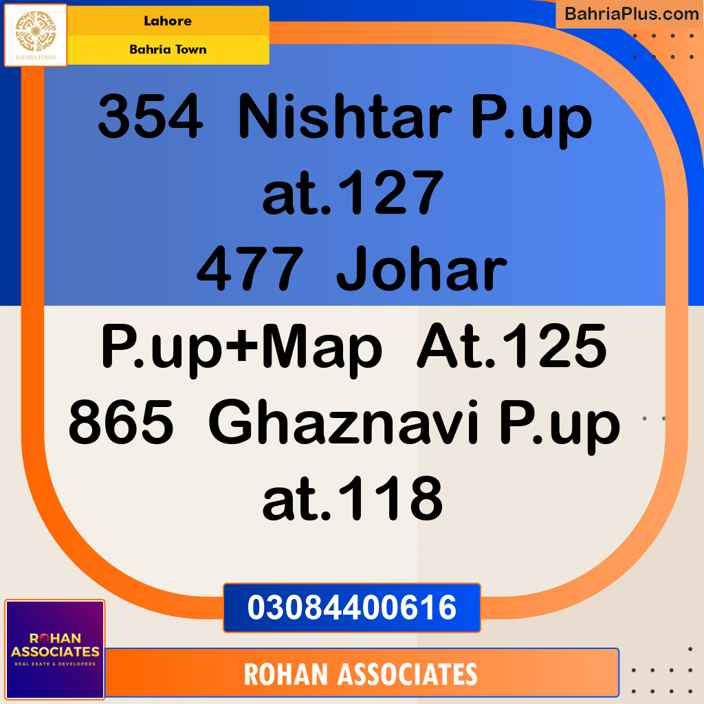 Residential Plot for Sale in Bahria Town, Lahore - (BP-133676)