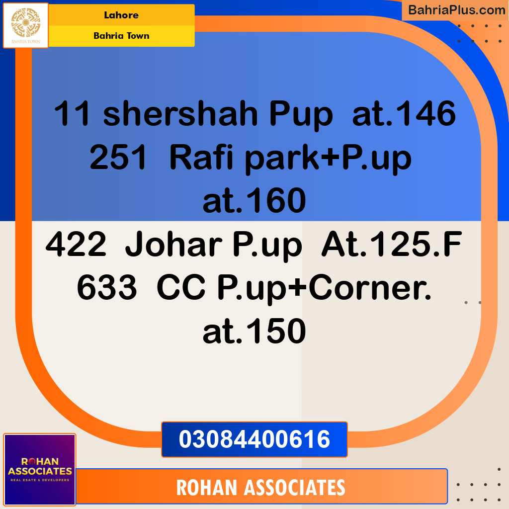 Residential Plot for Sale in Bahria Town, Lahore - (BP-133677)