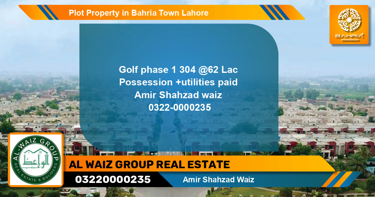 Residential Plot for Sale in Bahria Town, Lahore - (BP-1337)