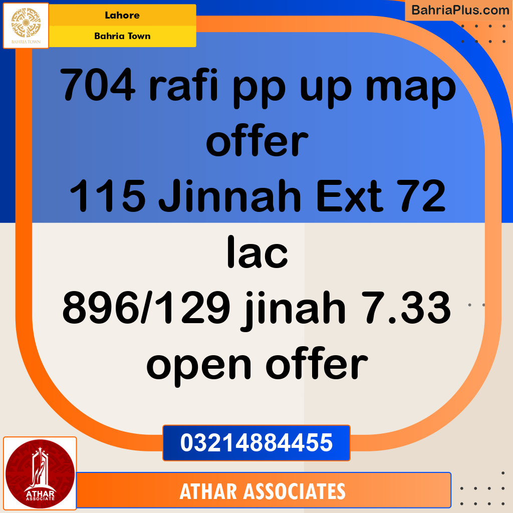 Residential Plot for Sale in Bahria Town, Lahore - (BP-133733)