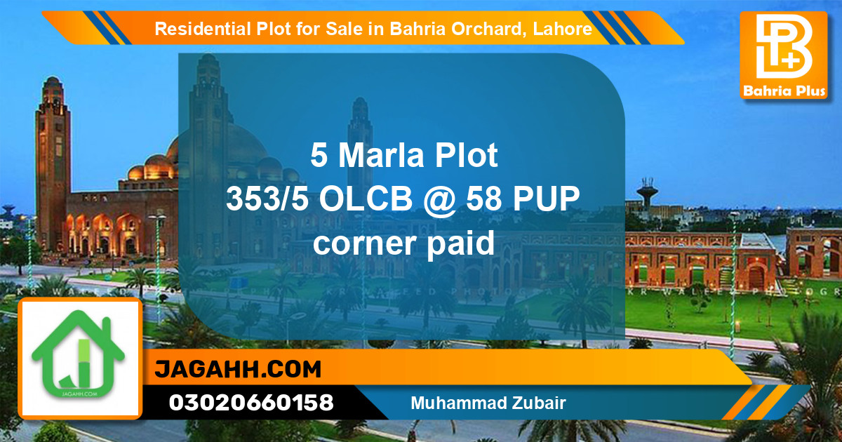 Residential Plot for Sale in Bahria Orchard, Lahore - (BP-133742)