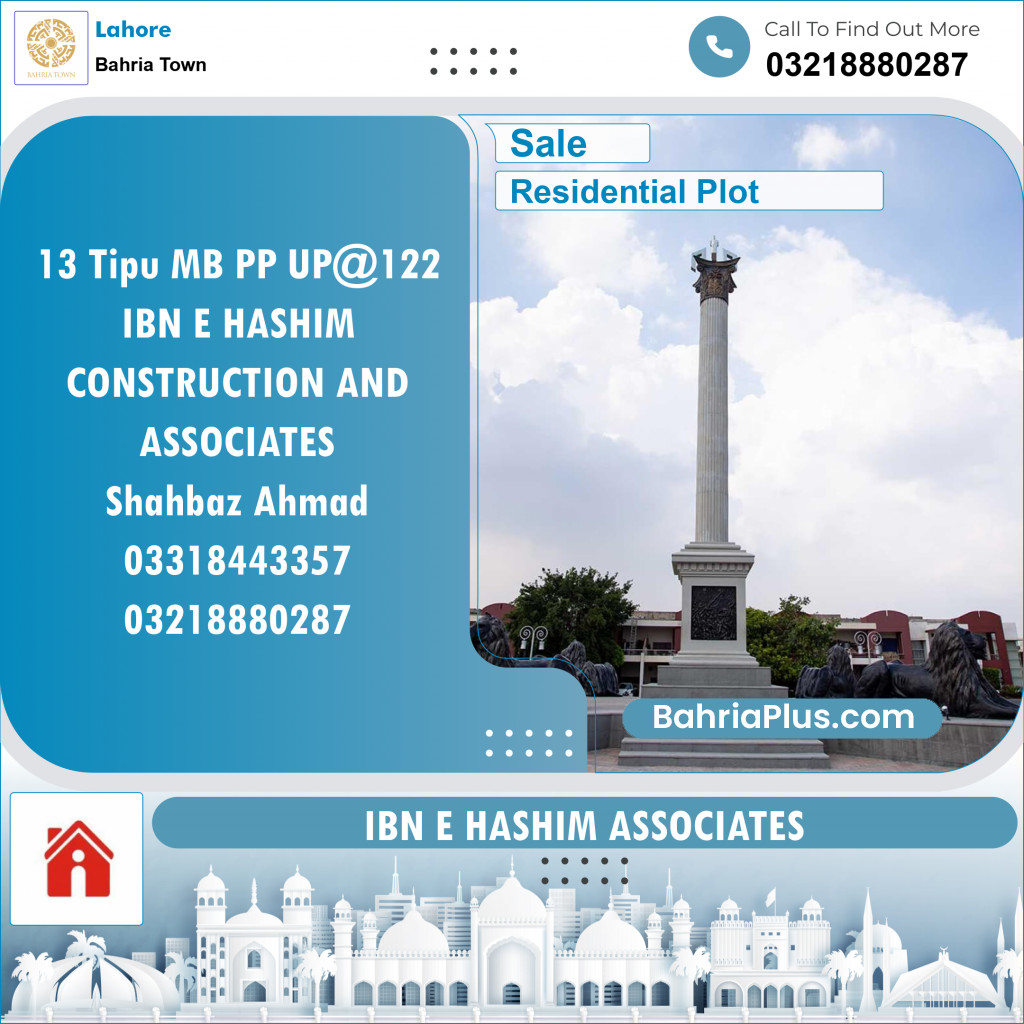 Residential Plot for Sale in Bahria Town, Lahore - (BP-133758)