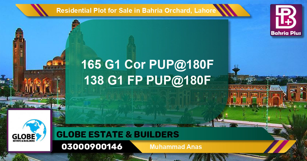 Residential Plot for Sale in Bahria Orchard, Lahore - (BP-133810)