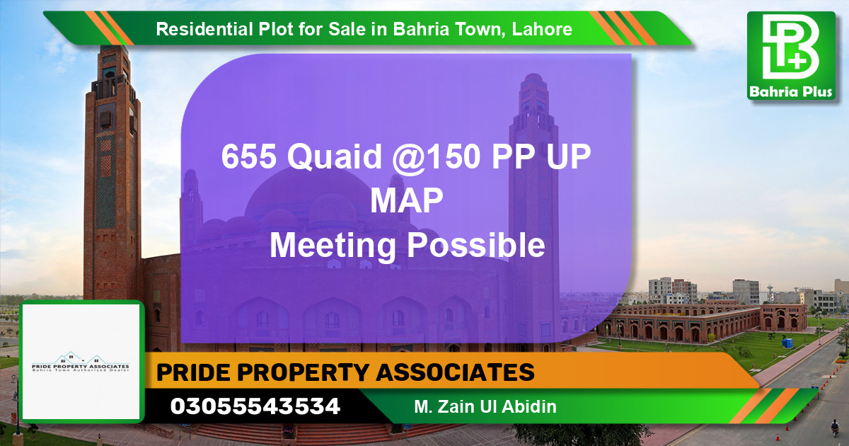 Residential Plot for Sale in Bahria Town, Lahore - (BP-133830)