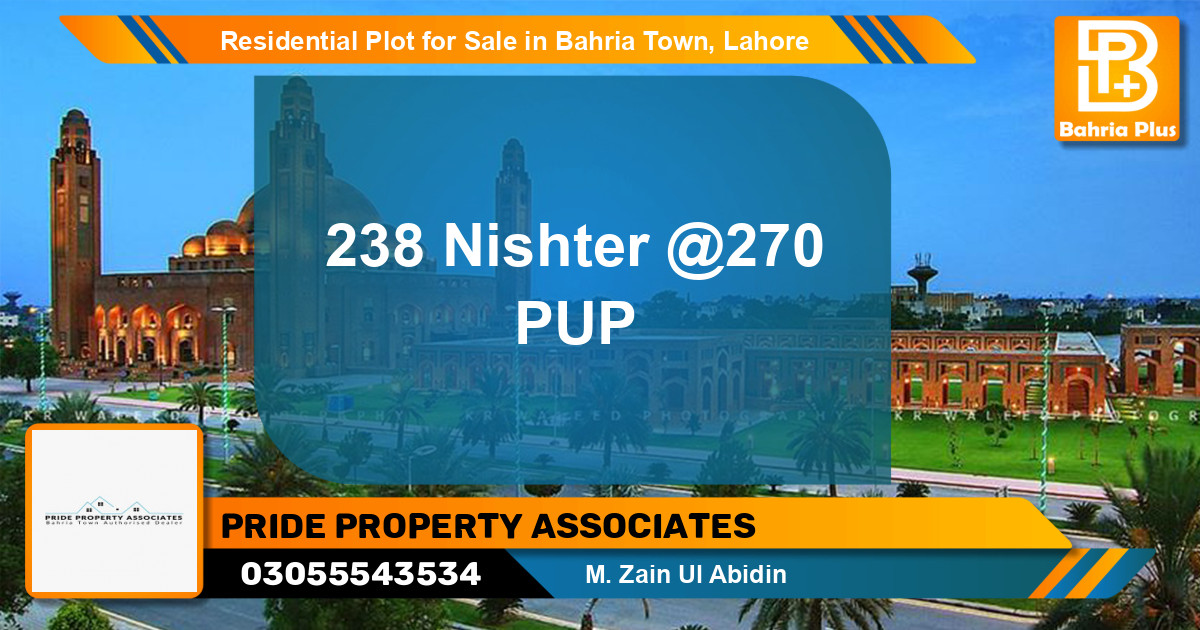 Residential Plot for Sale in Bahria Town, Lahore - (BP-133835)