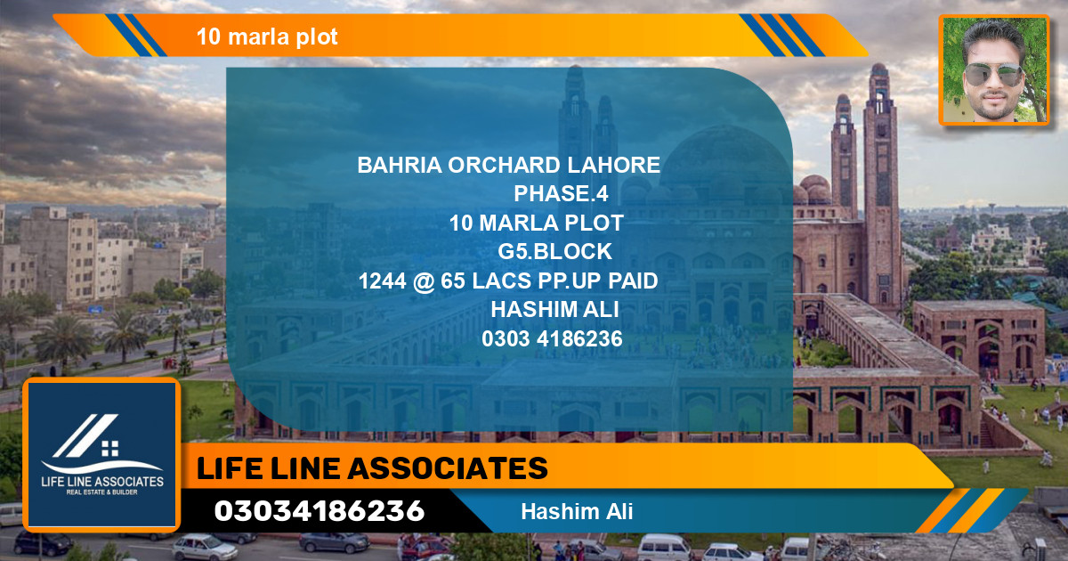 Residential Plot for Sale in Bahria Orchard, Lahore - (BP-133888)