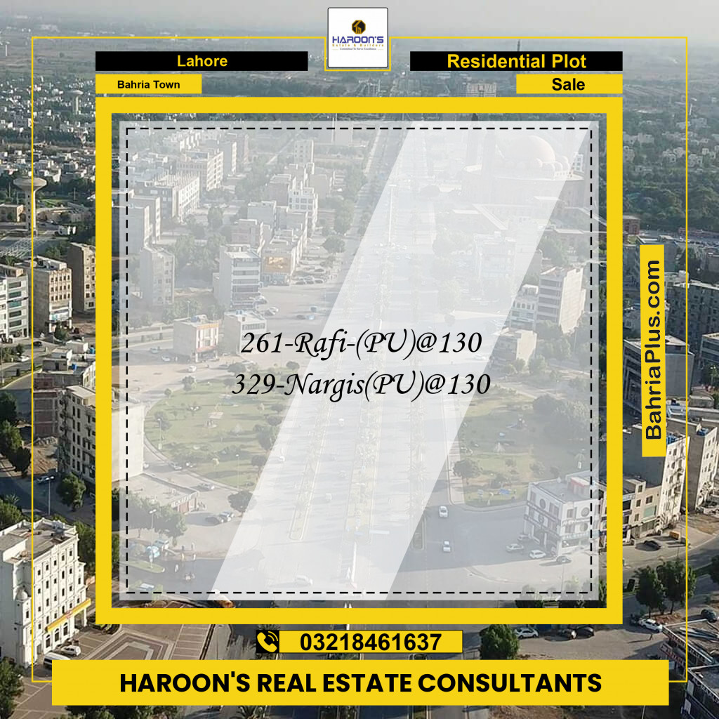 Residential Plot for Sale in Bahria Town, Lahore - (BP-133890)